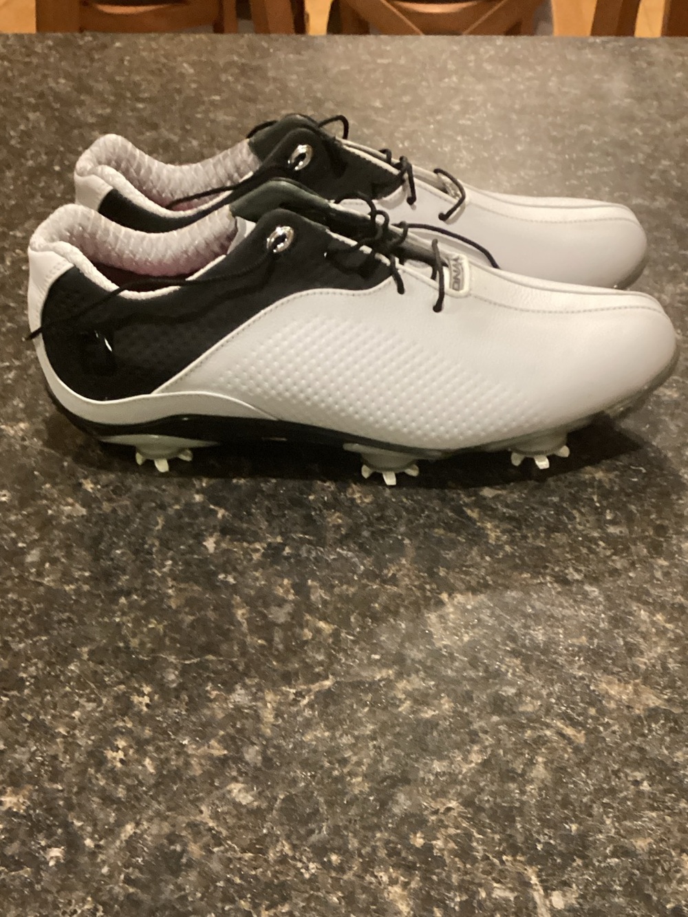 FootJoy White and Black Women’s Golf Shoes with Spiked Outsole